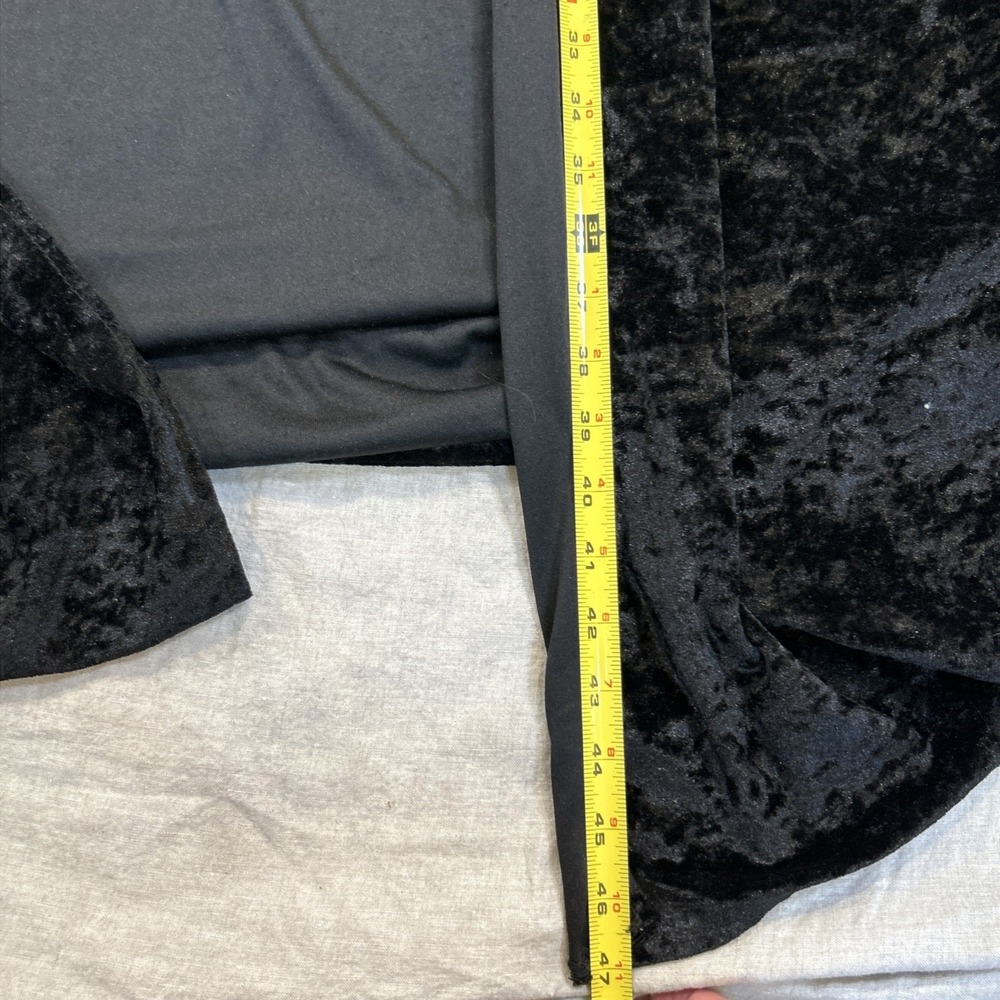 Adult Unisex Cape Black Hooded Velvet One Size Tie Closure Costume‎ - Picture 6 of 9
